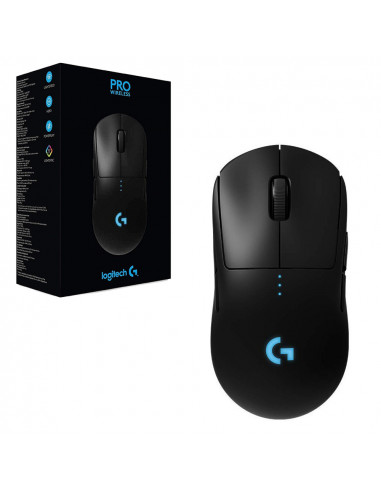 Logitech Gaming Mouse G Pro Lightspeed Wireless,High-speed, Hero 16K Gaming Sensor, Mechanical Button, 100-16000 dpi, LIGHTSY...