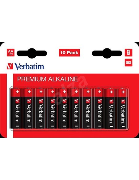 Verbatim Alcaline Battery AAA, 10pcs, Blister pack