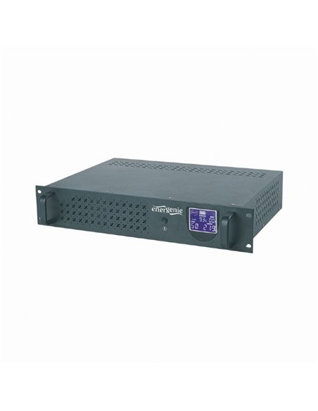 Gembird Rack 3.4U UPS UPS-RACK-1500, 1500VA/900W, AVR, 4xIEC, LCD display, USB control interface, 2x12V/7Ah Battery