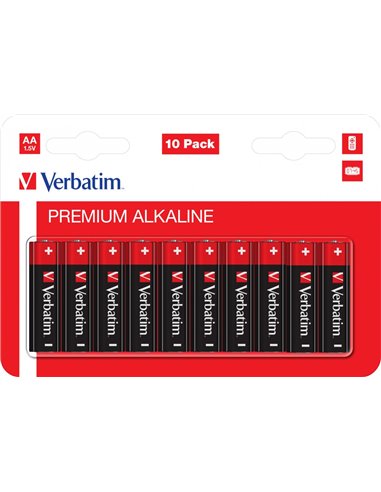 Verbatim Alcaline Battery AA, 10pcs, Blister pack