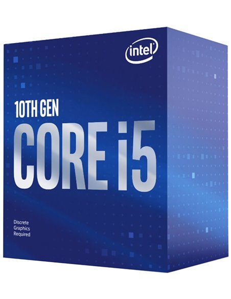 Intel® Core™ i5-10400F, S1200, 2.9-4.3GHz (6C/12T), 12MB Cache, No Integrated GPU, 14nm 65W, tray