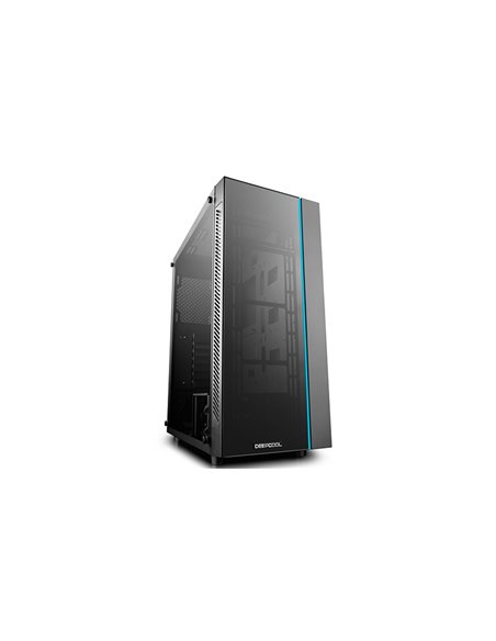 Carcasa DEEPCOOL MATREXX 55 V3 / w/oPSU / Side panel / RGB LED Strip / ATX / Black