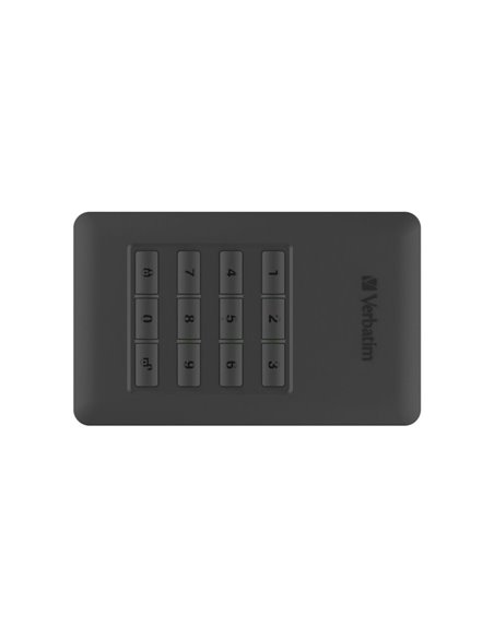 2.5” HDD Externa Verbatim Store 'n' Go with Keypad Access / USB3.0/USB-C / 2.0TB / Black