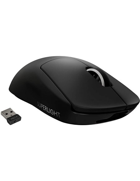 Logitech Gaming PRO X SUPERLIGHT Wireless - HERO 25K, 5 buttons, LIGHTSPEED wireless receiver, POWERPLAY compatible, Onboard ...