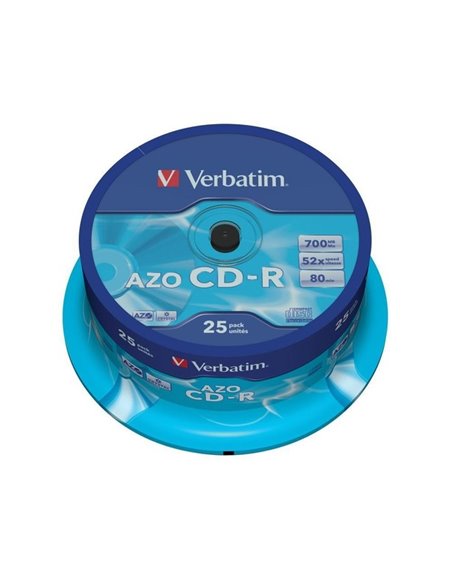 Verbatim DataLifePlus CD-R AZO 700MB 52X CRYSTAL SURFACE - Spindle 25pcs.