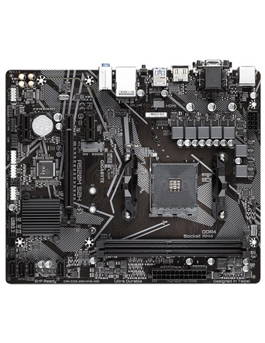 GIGABYTE GA-A520M-S2H, Socket AM4, AMD A520, Dual 2xDDR4-5100, APU AMD graphics, VGA, DVI, HDMI, 1xPCIe X16, 4xSATA3, RAID, 1...