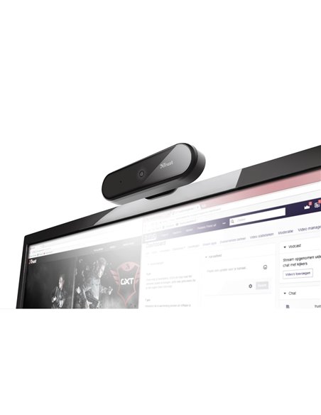 Trust Tyro Full HD Webcam, Full HD 1080p resolution and auto-focus, tripod, 1,5m, USB Trust Tyro Full HD Webcam, Full HD 1080p resolution and auto-focus, tripod, 1,5m, USB