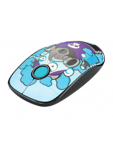 Trust Sketch Blue Wireless Mouse, Silent Click, 15m 2.4GHz, Micro receiver, 1600 dpi, 3 button, USB