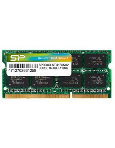 8GB DDR3L-1600 SODIMM Silicon Power, PC12800, CL11, 512Mx8 16Chips, 1.35V