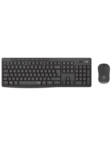Logitech Wireless Combo MK295 Silent, Multimedia Keyboard & Mouse, Graphite, RUS, USB, Retail
