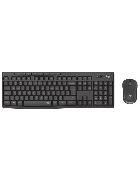 Logitech Wireless Combo MK295 Silent, Multimedia Keyboard & Mouse, Graphite, RUS, USB, Retail