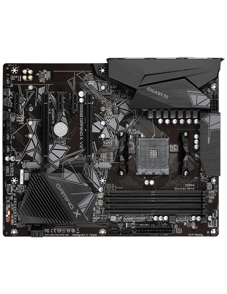 GIGABYTE B550 GAMING X V2, Socket AM4, AMD B550, 13Phases, Dual 4xDDR4-4733, APU AMD graphics, HDMI, DVI, 2xPCIe 4.0 X16, 4xS...