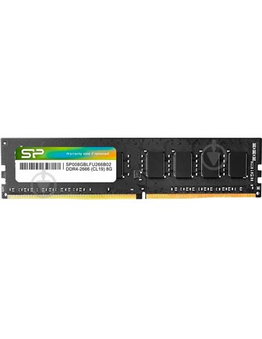 8GB DDR4-2666 Silicon Power, PC21300, CL19, 1Gx8, Single Rank, 1.2V