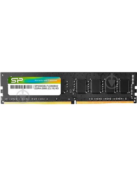 8GB DDR4-2666 Silicon Power, PC21300, CL19, 1Gx8, Single Rank, 1.2V