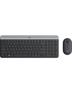 Беспроводная клавиатура и мышка Logitech Combo MK470 Slim/ 2.4GHz nano USB receiver/ Graphite