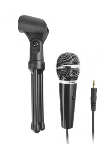 Trust Starzz All-round Microphone for PC and laptop, High performance microphone with mute switch and tripod stand, 2.5m cabl...