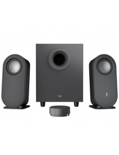 Logitech Z407 Speaker System 2.1 (40W, 20W subwoofer, 2x10W), Bluetooth: 5.0, Wireless control, 3.5 mm input, Micro-USB inpu...