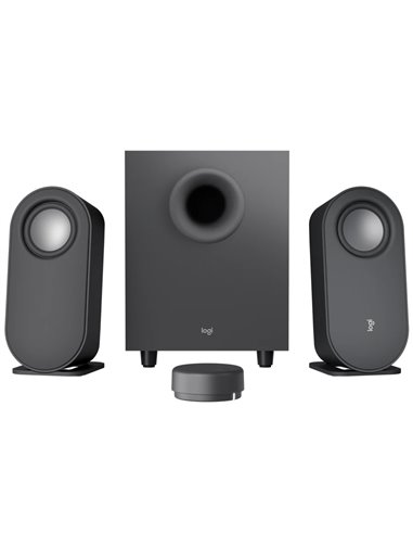 Logitech Z407 Speaker System 2.1 (40W, 20W subwoofer, 2x10W), Bluetooth: 5.0, Wireless control, 3.5 mm input, Micro-USB inpu...