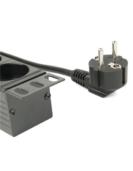 Gembird EG-PDU-014, Power distribution unit (PDU), 8 Schuko sockets, 1U, 16A, 3 m cable