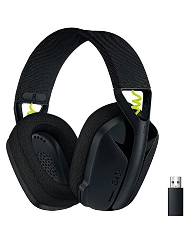 Casti Logitech Gaming G435 LIGHTSPEED Wireless, Black
