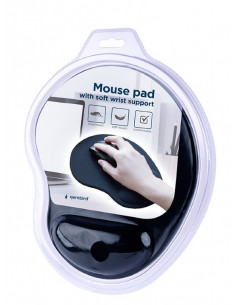 Gembird Mouse pad MP-ERGO-01, Mouse pad with soft wrist support, black 2