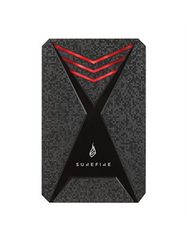 2.5” External SSD 1.0TB Surefire GX3 Gaming SSD (by Verbatim), USB 3.2 Gen 1, Black/Red, Includes USB-C Adapter, Ultra-small...