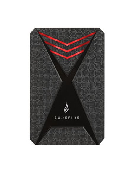 2.5” External SSD 1.0TB Surefire GX3 Gaming SSD (by Verbatim), USB 3.2 Gen 1, Black/Red, Includes USB-C Adapter, Ultra-small...