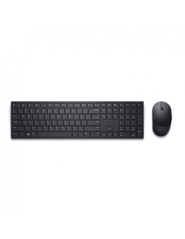 Dell Pro Wireless Keyboard and Mouse - KM5221W - Russian (QWERTY) (RTL BOX), 2.4 GHz, USB Wireless Receiver, Optical Mouse - ...