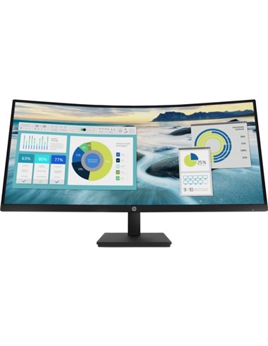 34.0" Монитор HP VA LED P34hc G4 / UltraWide / Curved / 21:9 / Black