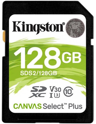 Карта памяти SD 128GB Kingston Canvas Select Plus, 100MBps