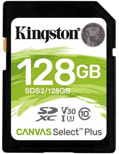 Карта памяти SD 128GB Kingston Canvas Select Plus, 100MBps