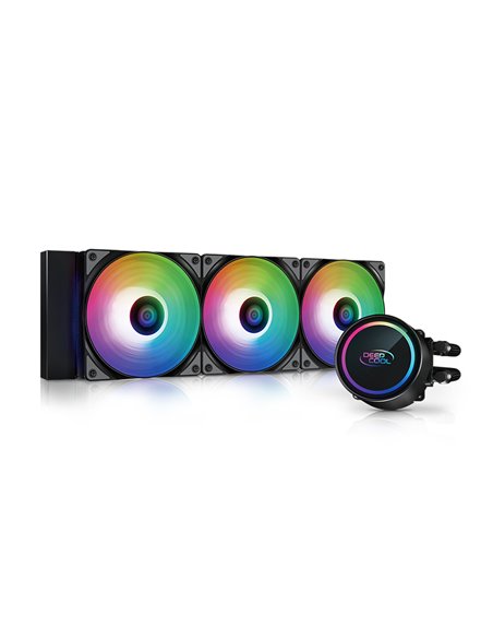 DEEPCOOL Liquid Cooler ”GAMMAXX L360 A-RGB”, Anti-Leak Technology, Socket LGA2066/2011/1851/1700/1200/115x & AM5/AM4, 3x 120m...