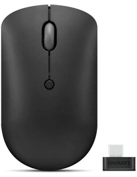 Беспроводная компактная мышь Lenovo 400/ USB-C Receiver/ 2400dpi/ Black