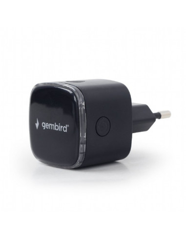 Wi-Fi repeater Gembird WNP-RP300-03-BK / N300 / Wi-Fi4 / 1 x 10/100M RJ45 / Black