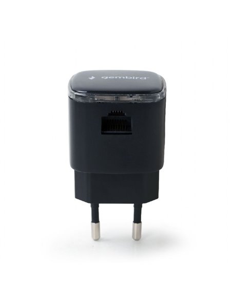 Wi-Fi repeater Gembird WNP-RP300-03-BK / N300 / Wi-Fi4 / 1 x 10/100M RJ45 / Black