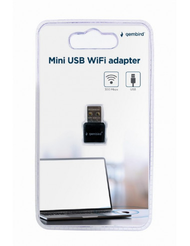 USB 2.0 / Wi-Fi 4 Adaptor / Gembird WNP-UA300-01