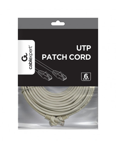 UTP Cat6 Patch cord, 10 m, Grey
