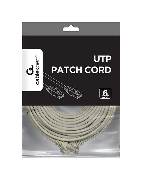 UTP Cat6 Patch cord, 10 m, Grey