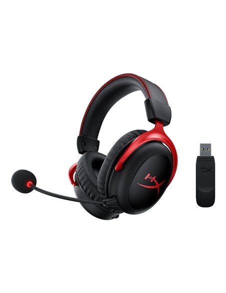 Casti gaming wireless HyperX Cloud II Wireless, Black/Red, [4P5K4AA]