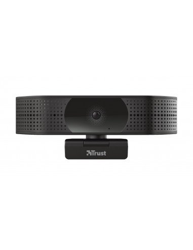 Trust Teza 4K Ultra HD Webcam, Advanced 4K Ultra HD webcam with a 74° field of view, 30 fps, two stereo integrated microphone...