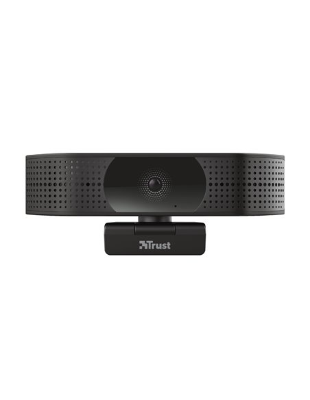Trust Teza 4K Ultra HD Webcam, Advanced 4K Ultra HD webcam with a 74° field of view, 30 fps, two stereo integrated microphone...