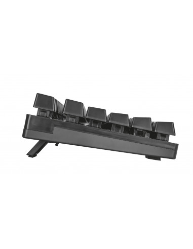 Trust Gaming GXT 835, Full size gaming keyboard with rainbow wave illumination, Backlight (RGB), US, 1.8m, USB, Black