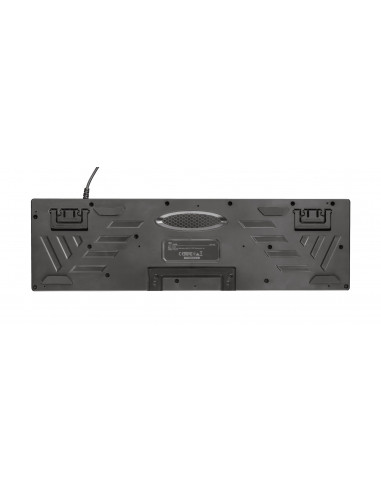 Trust Gaming GXT 835, Full size gaming keyboard with rainbow wave illumination, Backlight (RGB), US, 1.8m, USB, Black