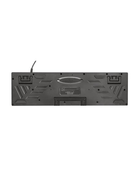 Trust Gaming GXT 835, Full size gaming keyboard with rainbow wave illumination, Backlight (RGB), US, 1.8m, USB, Black