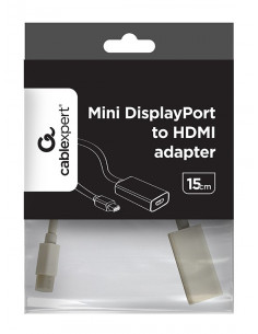 Адаптер Gembird A-mDPM-HDMIF-02-W, Mini DisplayPort to HDMI 2