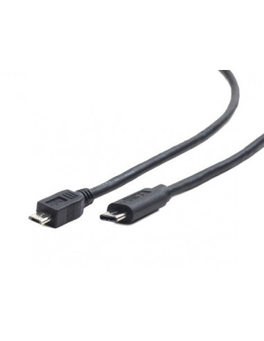 Cable USB 2.0 Micro BM to Type-C - 1.8m - Cablexpert CCP-USB2-mBMCM-6, USB 2.0 Micro BM to Type-C cable (Micro BM/CM), 1.8m