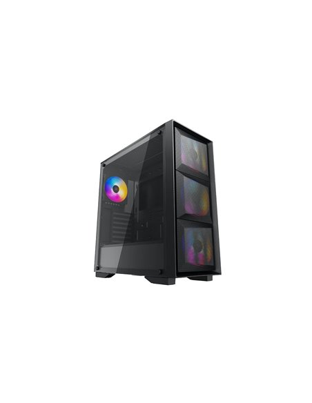 Carcasa DEEPCOOL MATREXX 50 MESH 4FS / w/oPSU / Side panel / 4x120mm fans / ATX / Black