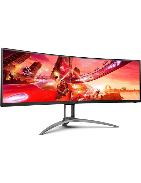 49.0” Gaming Monitor AOC AGON AG493QCX / Curved / UltraWide / 32:9 / 144Hz / Black/Silve