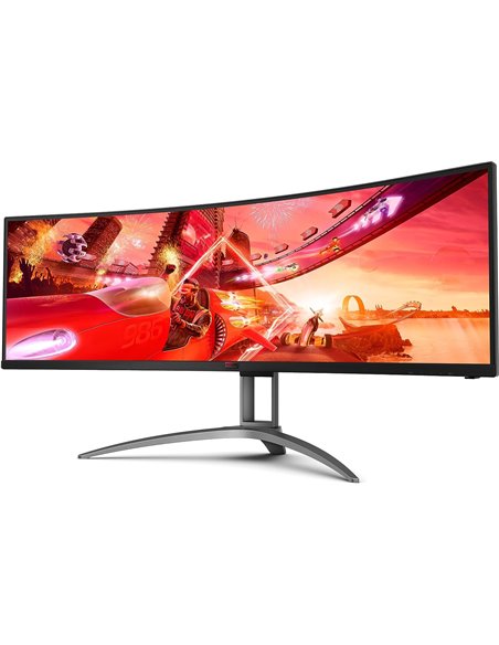 49.0” Gaming Monitor AOC AGON AG493QCX / Curved / UltraWide / 32:9 / 144Hz / Black/Silve