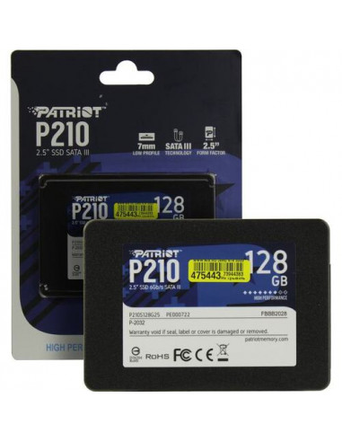 2,5” SSD Patriot P210 128GB